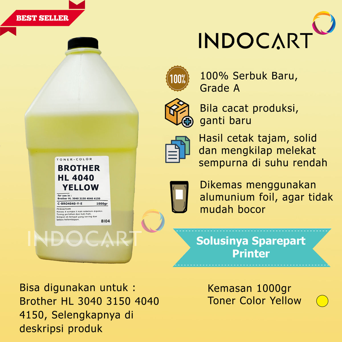 Serbuk Toner Warna Jepang TN-240 TN-261 TN-269 TN-861-HL 3040 3150 L3240 L9430 MFC 9120-1Kg