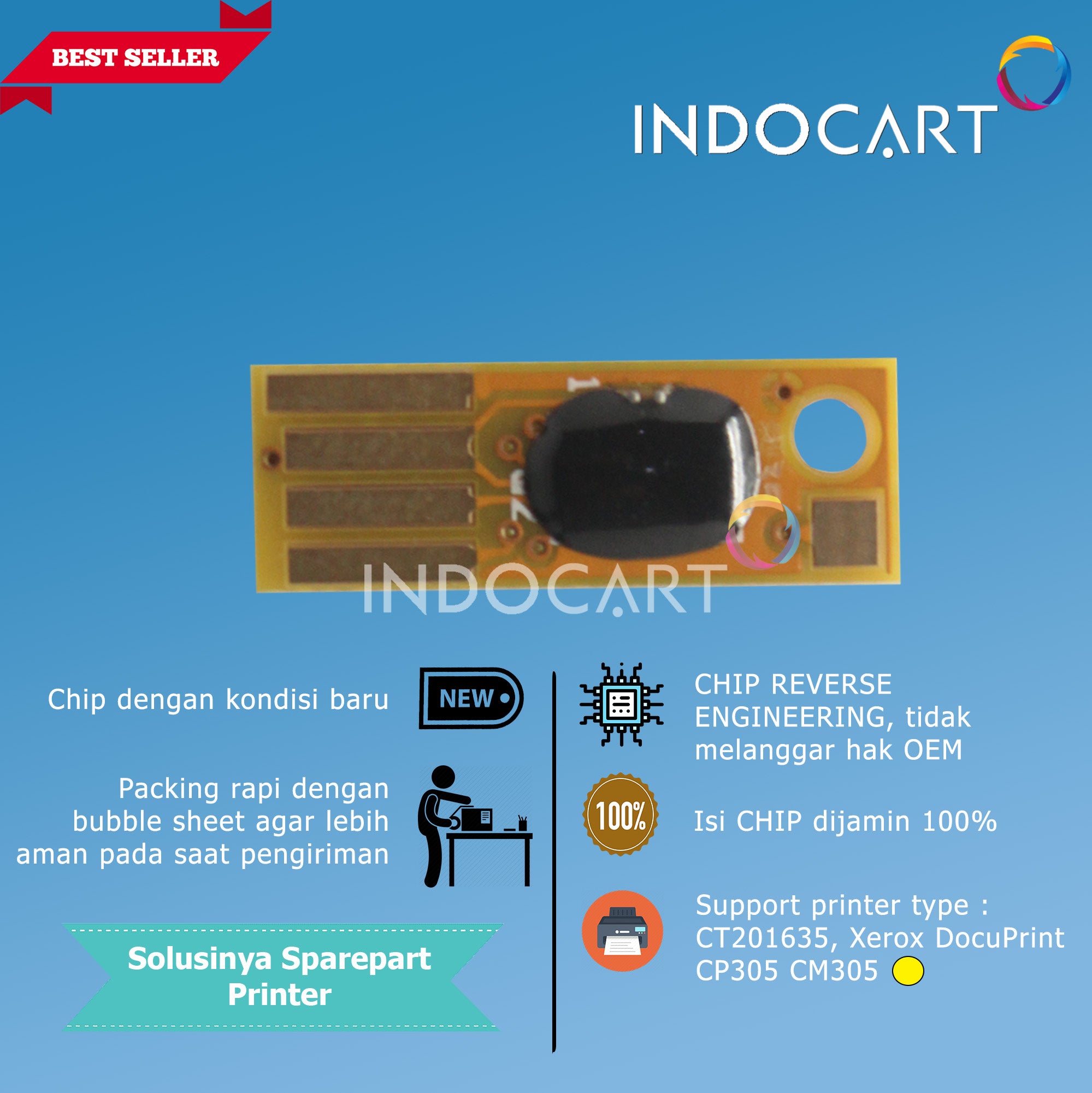 Chip CT201632 CT201633 CT201634 CT201635-Xerox DocuPrint CP305 CM305