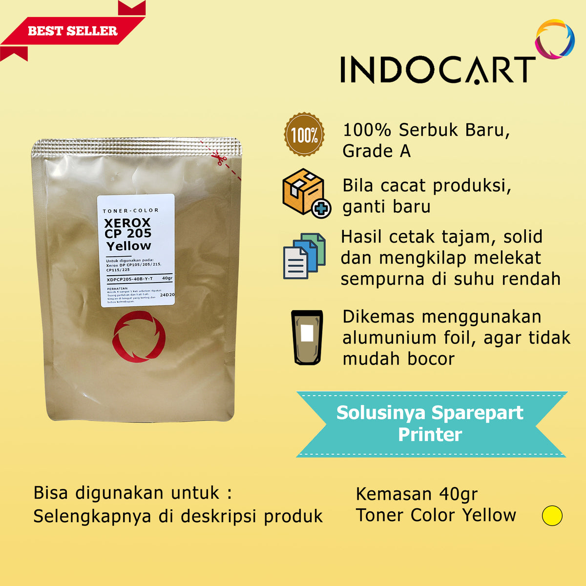 Serbuk Toner Warna Jepang-FujiFilm Apeos C325 C325df C325dw (40gr-120gr)