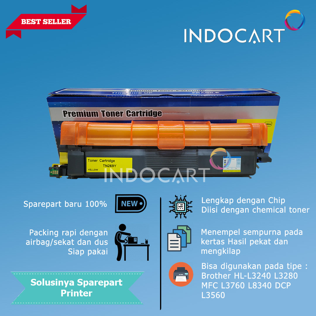 Toner Cartridge Compatible TN-269 Brother HL-L3240 L3280 MFC L3760 L8340 DCP L3560