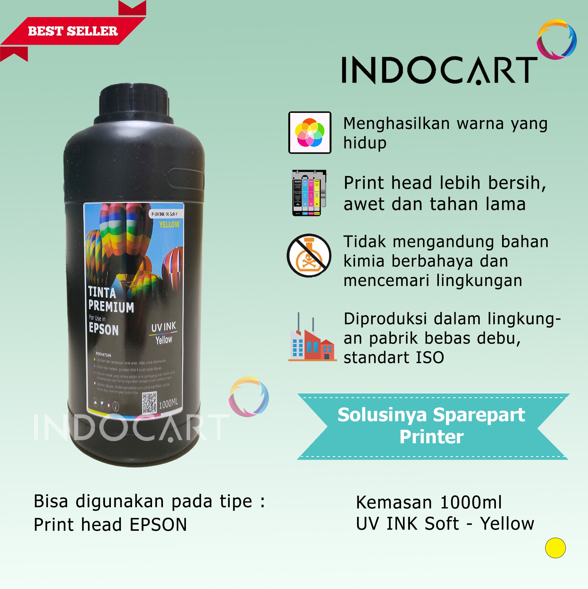 Tinta UV DTF Epson Direct Transfer Film Premium Ink-Soft 1Kg