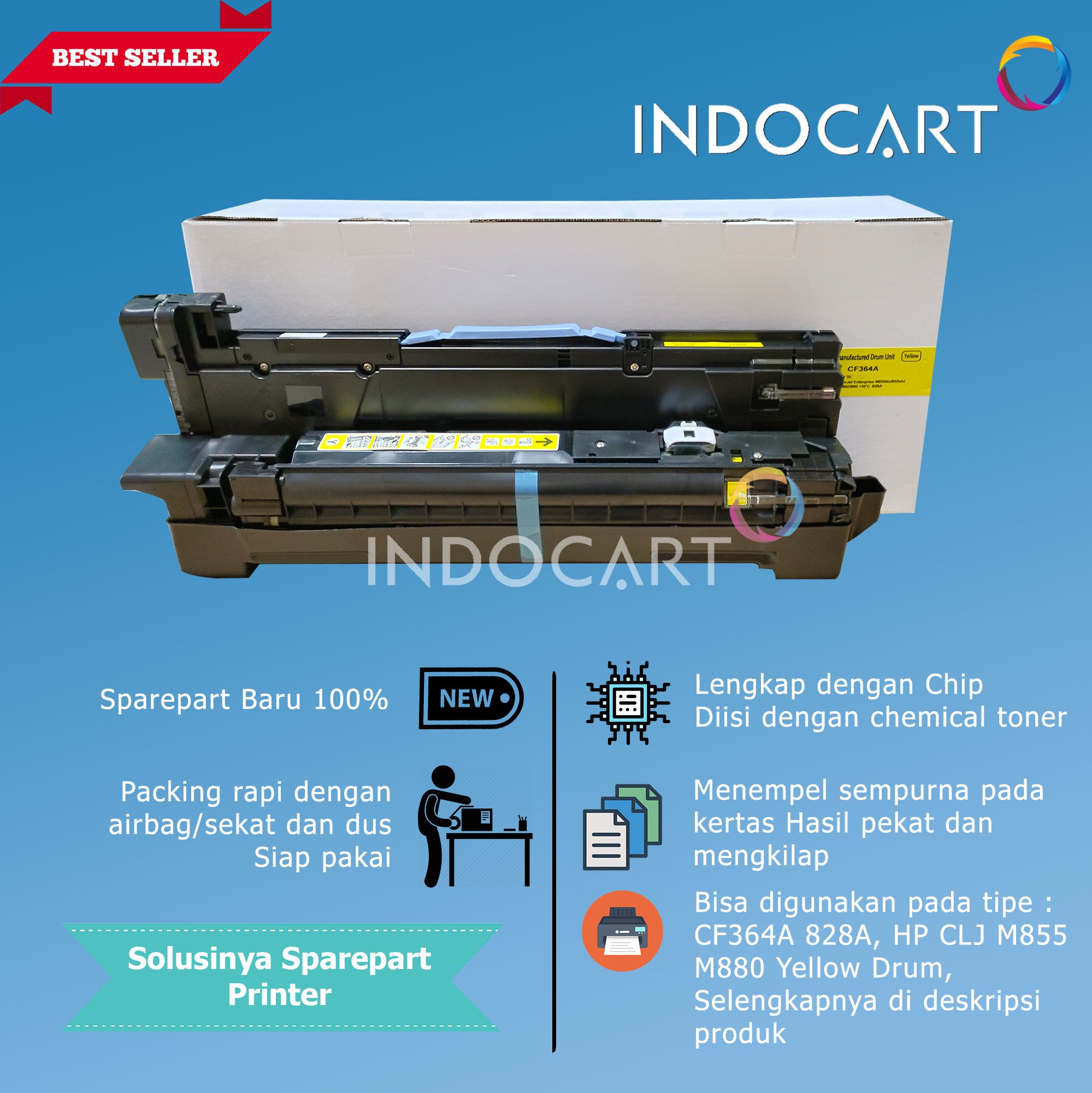 Toner Imaging Drum Compatible CF358A CF359A CF364A CF365A 828A-HP CLJ M855 M880