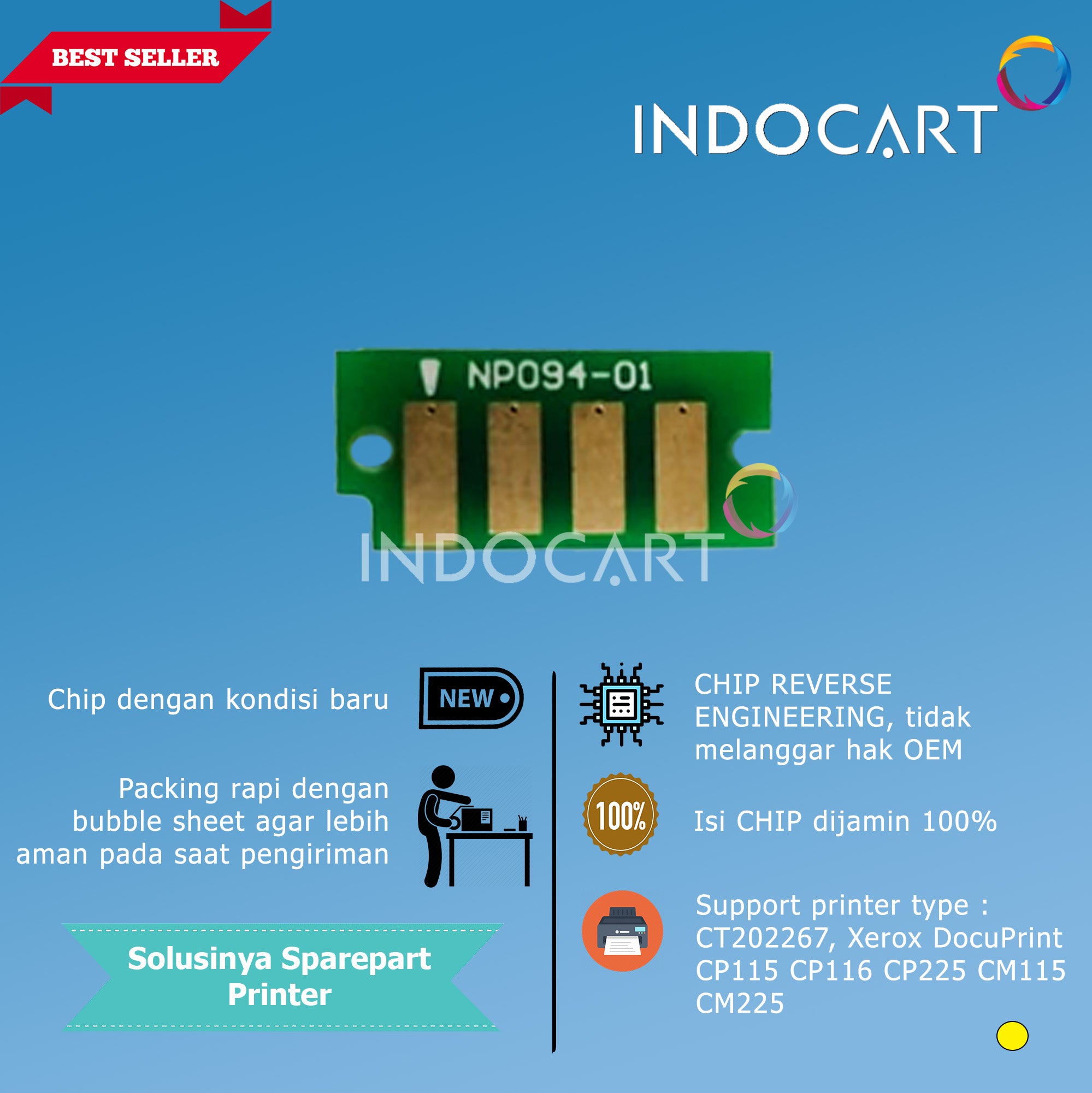 Chip CT202264 CT202265 CT202266 CT202267-Xerox DP CP115 CP116 CP225 CM115 CM225