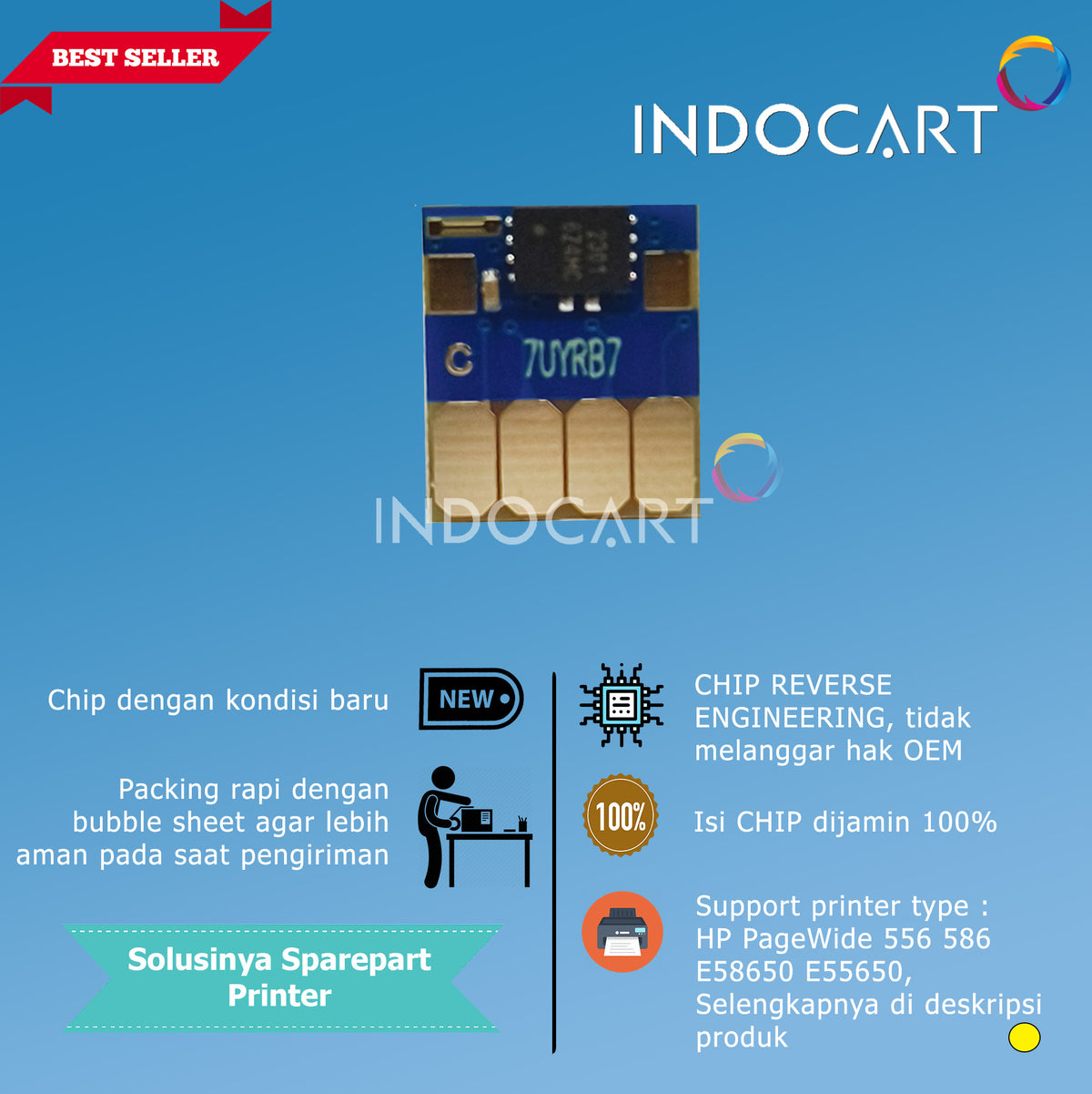 Auto Reset Chip Tinta HP 981XL-HP PageWide 556 586 E58650 E55650