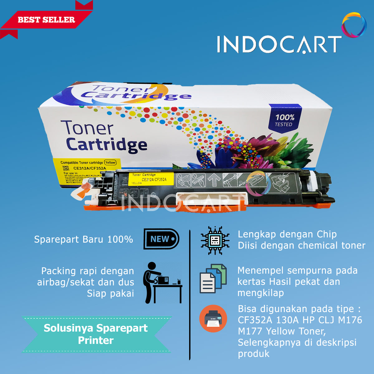 Toner Cartridge Compatible Universal 126A 130A CRG 329-HP CP1025 M176 Canon LBP 7018
