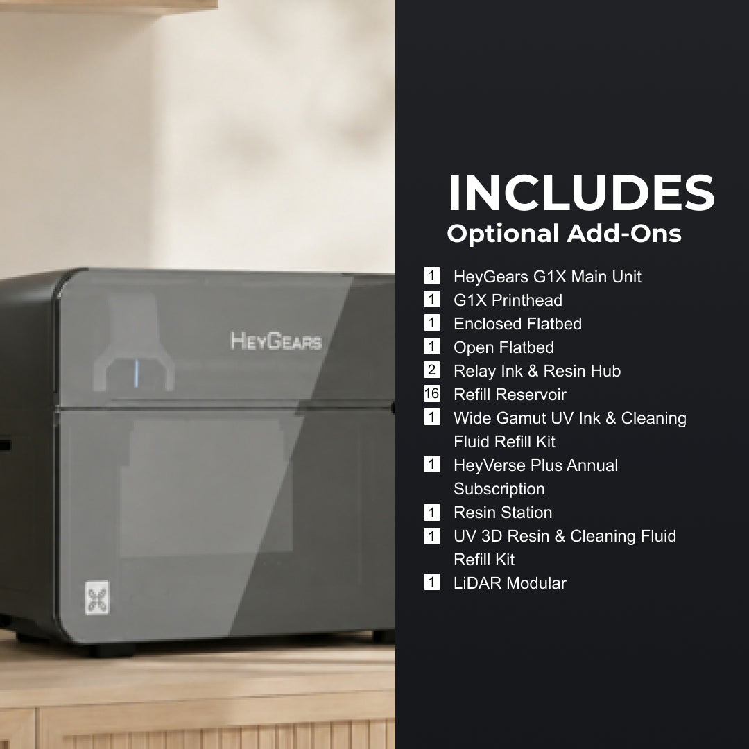 3D Printer HeyGears G1X Full 3D Pack-First Desktop Full-Color 3D Printing and UV Printer ( Pre Sale )