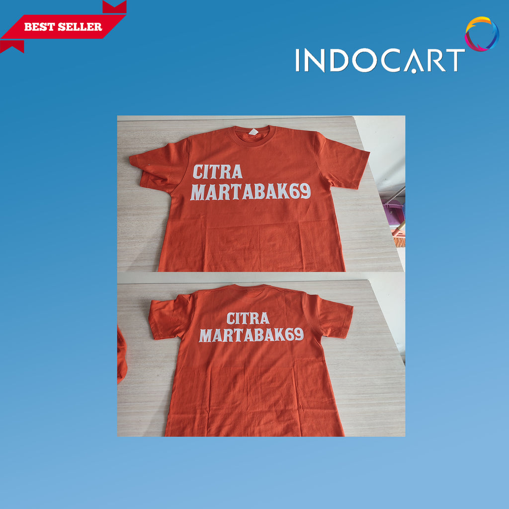 Transfer PET Film Sablon DTF Direct Transfer Film EVO 75um Double Side 30cmx1m-5 Lembar