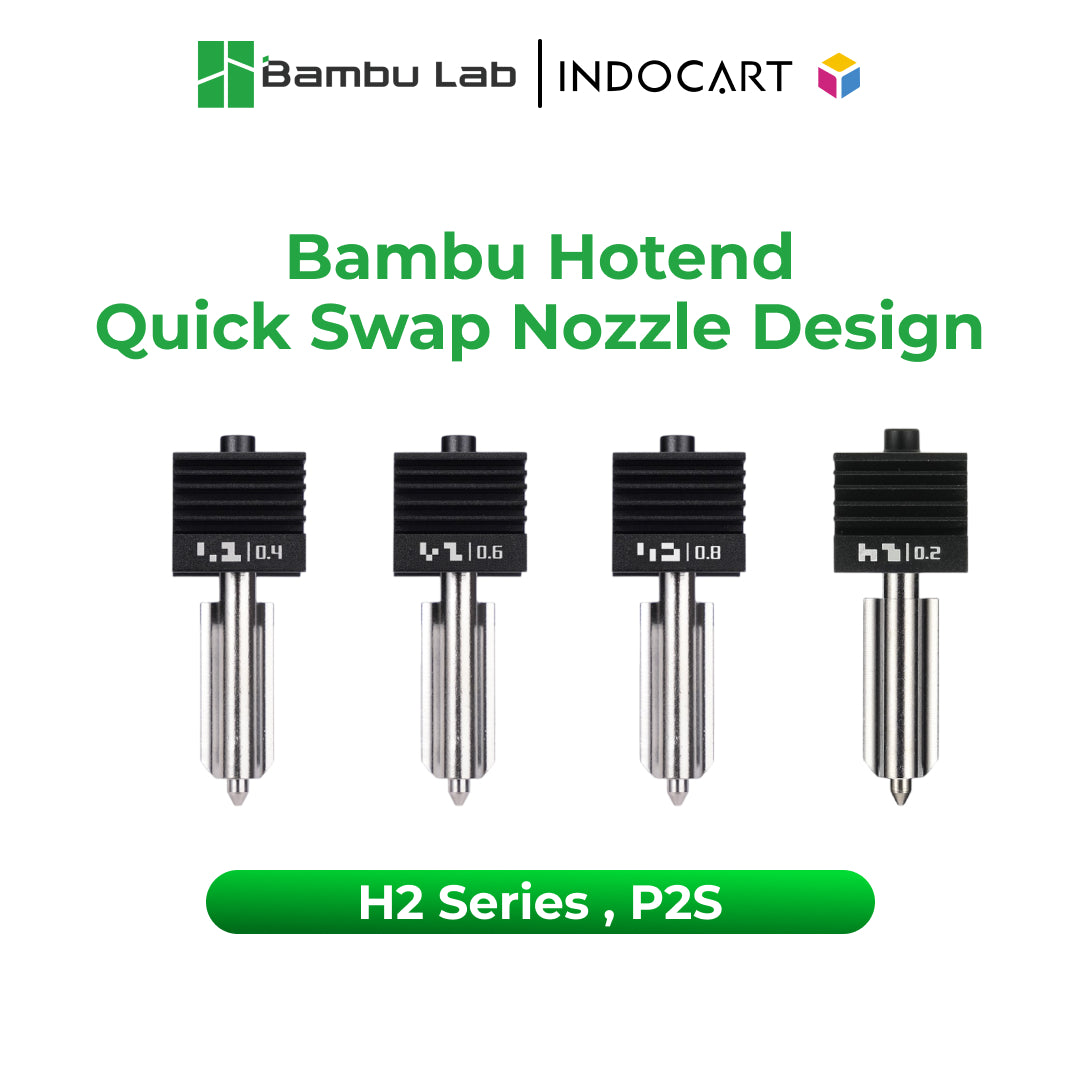 3D Printer Parts BambuLab Hotend with Hardened Steel Nozzle BambuLab P2S/H2 Series