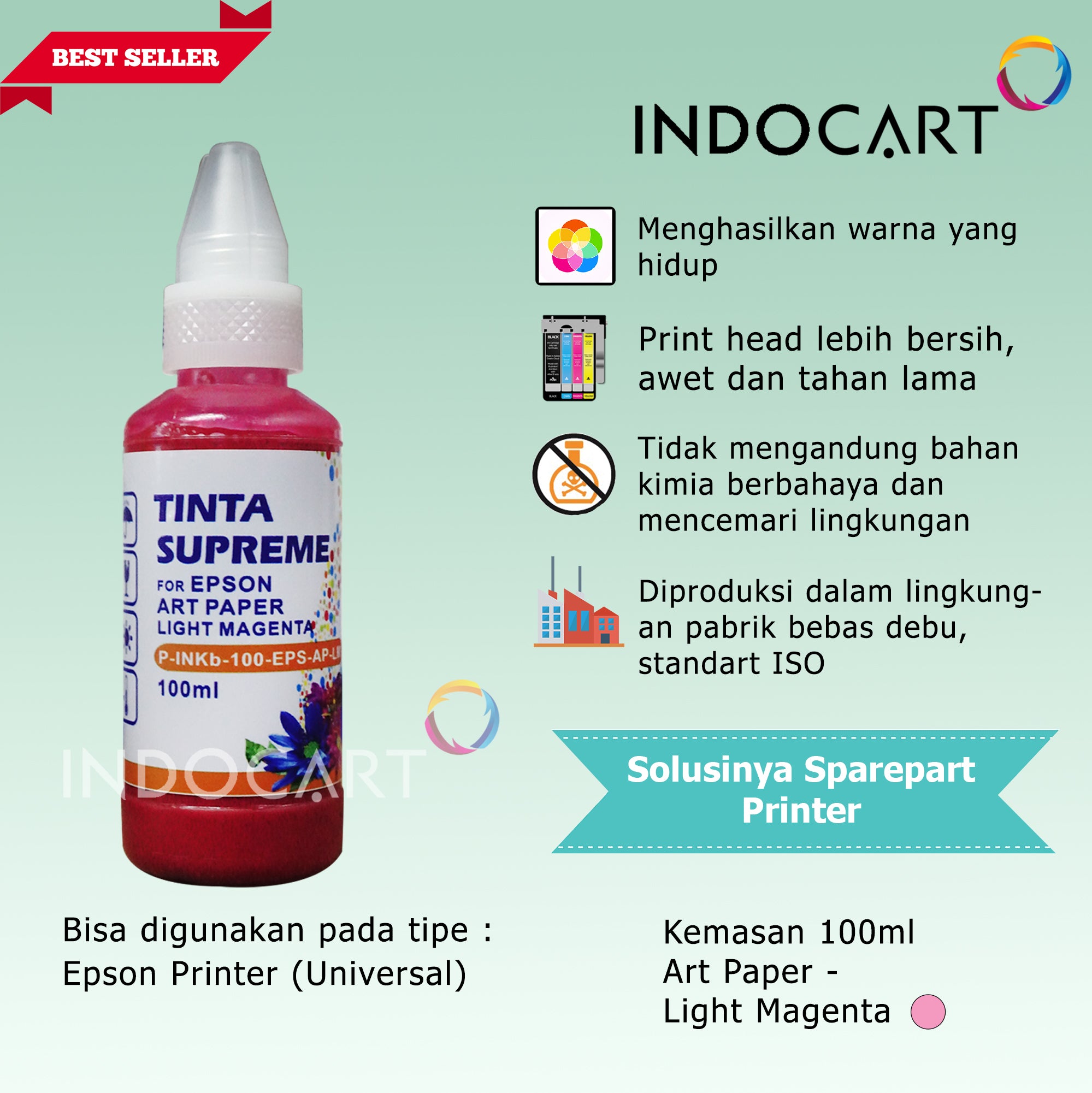 IndoCart Tinta Refill Printer Epson-Art Paper Ink-100ml