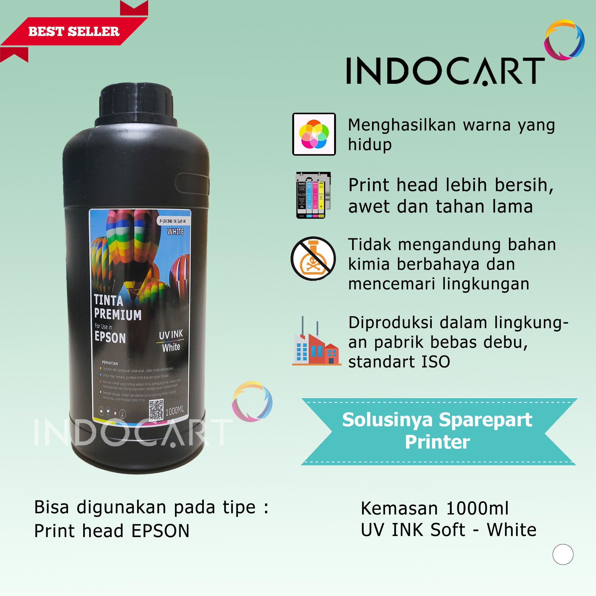 Tinta UV DTF Epson Direct Transfer Film Premium Ink-Soft 1Kg