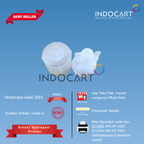 Botol Bulat 70ml Semi Transparant (HDPE) Plus Tutup-Epson 001 003-10 Pcs