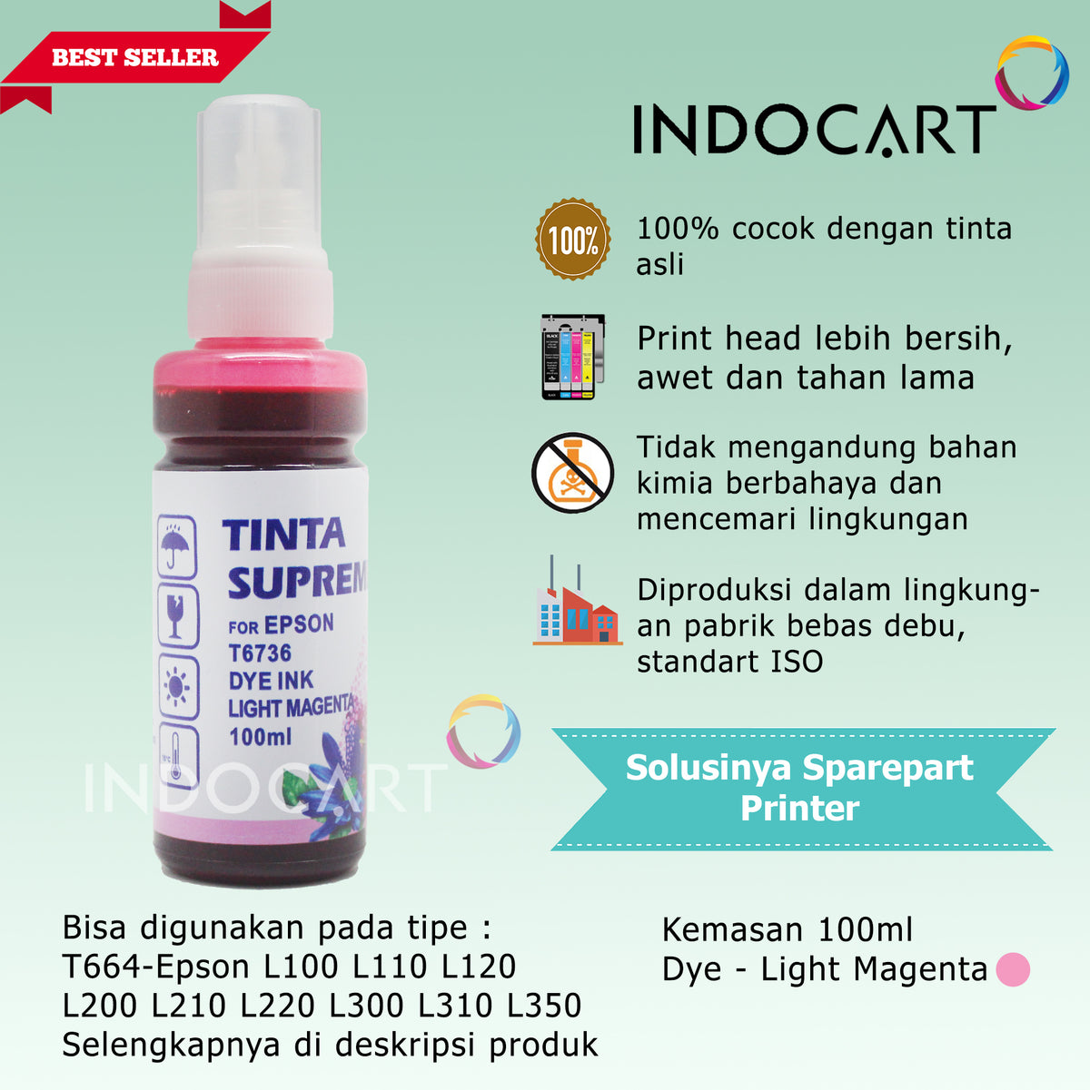 Tinta Refill Printer Epson - 100ml - Supreme - Dye Color