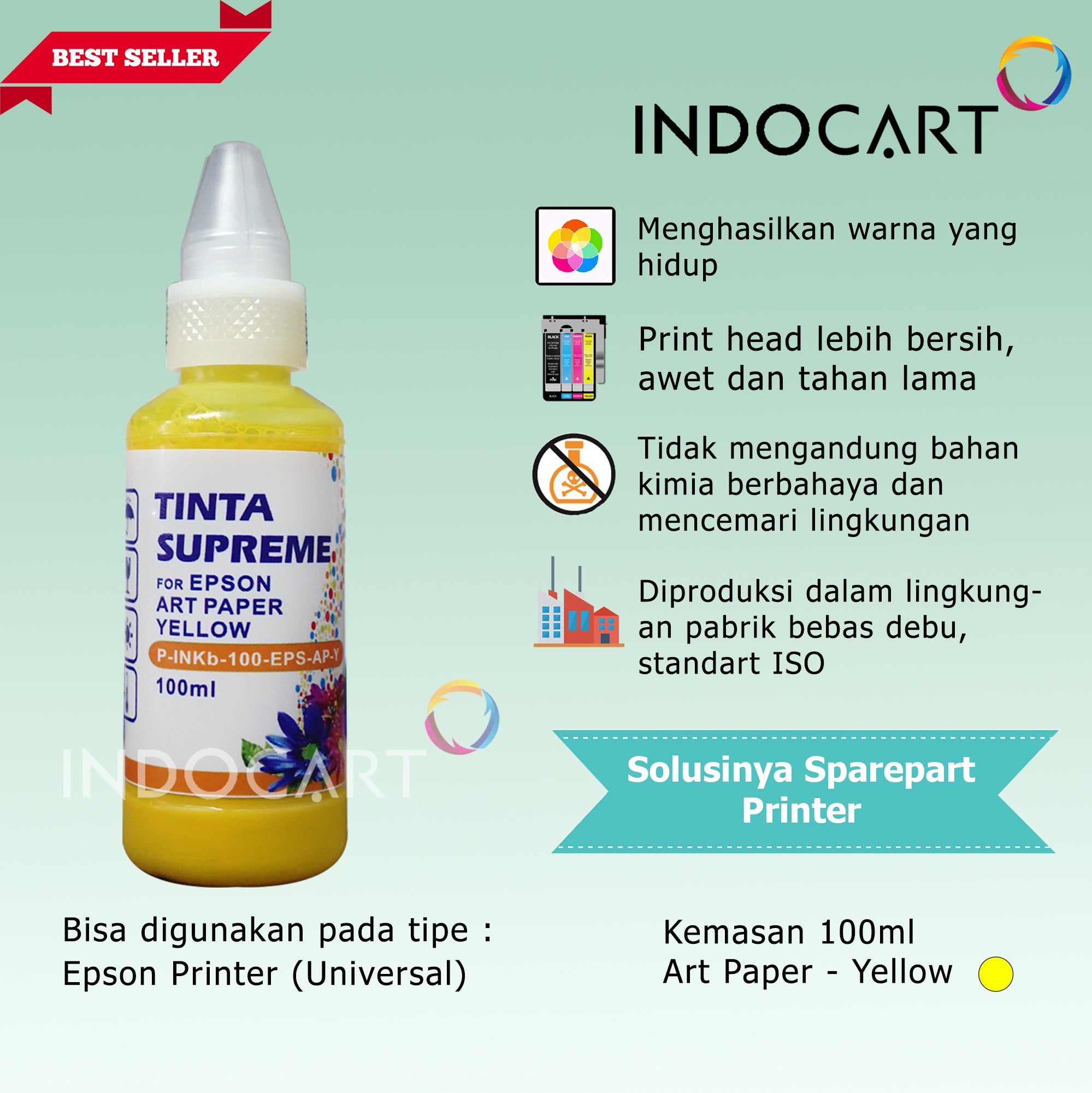 IndoCart Tinta Refill Printer Epson-Art Paper Ink-100ml