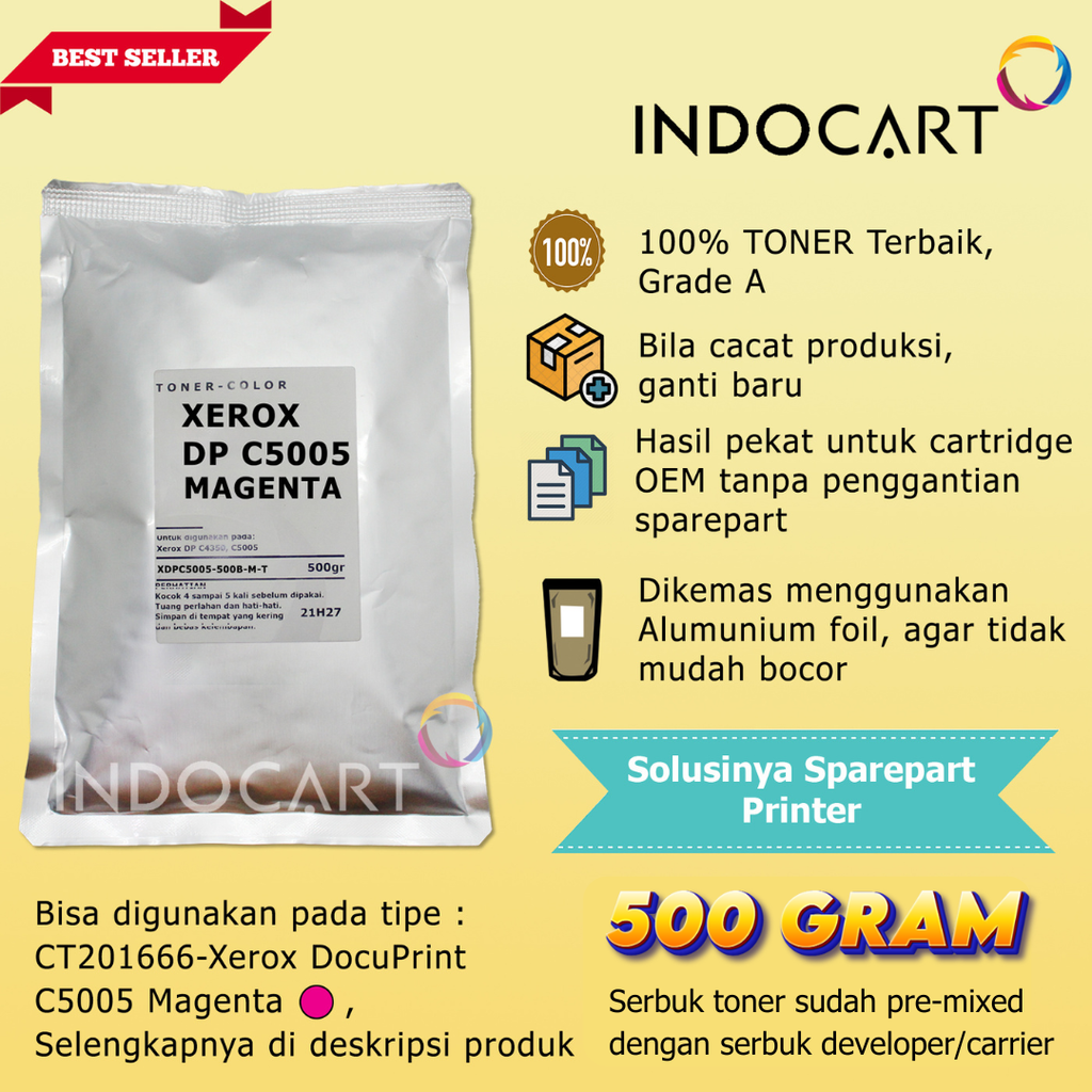 Serbuk Toner Warna Jepang-Lexmark X950-CMY-500gr