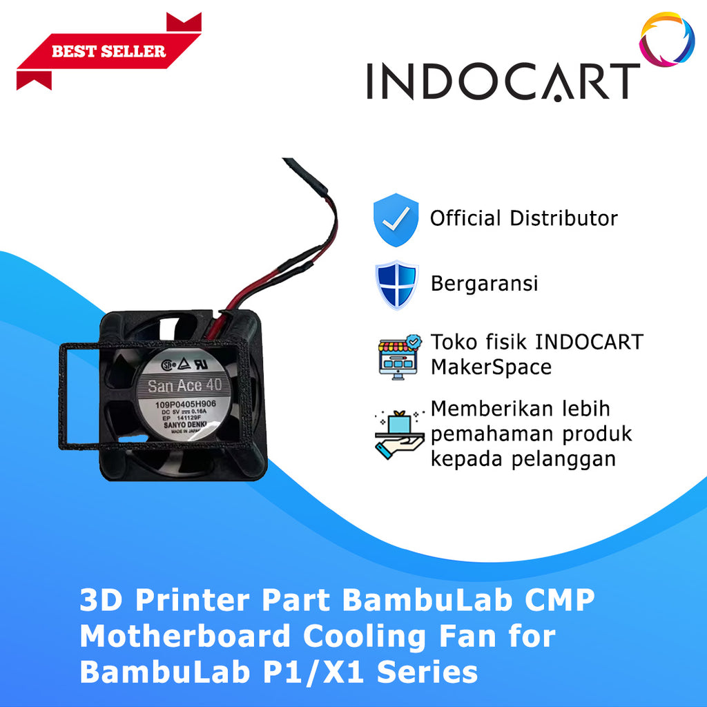 3D Printer Parts BambuLab Compatible Motherboard Cooling Fan for BambuLab P1/X1 Series