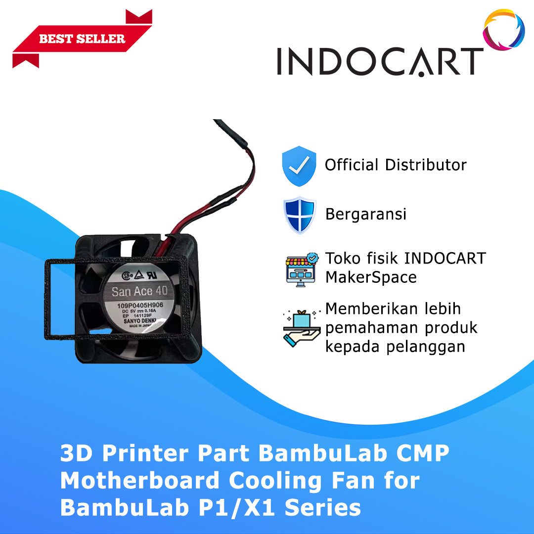 3D Printer Parts BambuLab Compatible Motherboard Cooling Fan for BambuLab P1/X1 Series