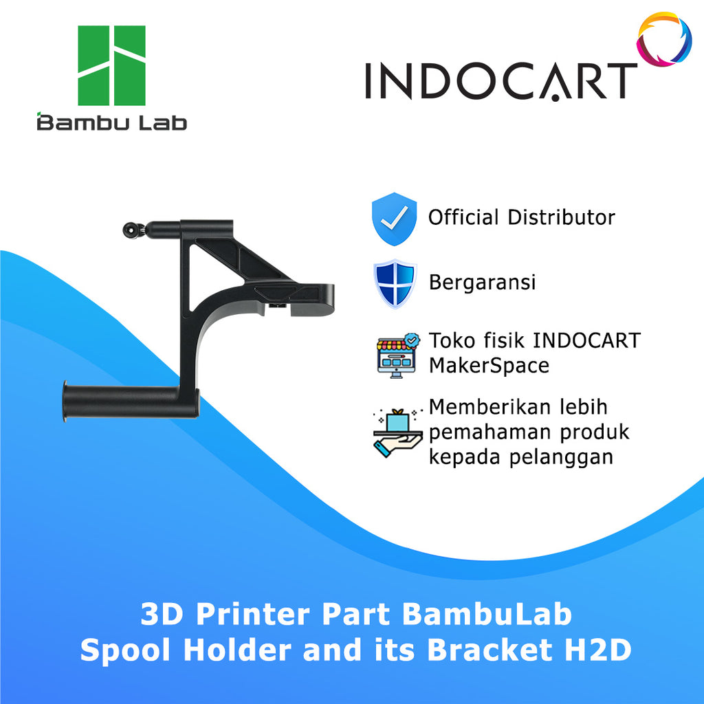 3D Printer Parts BambuLab Spool Holder and its Bracket BambuLab H2D