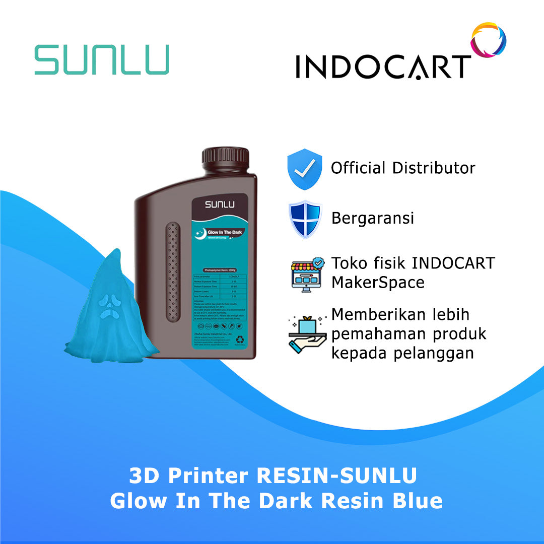 3D Printer Resin SUNLU Glow In The Dark Absorbing UV/Light Sources 1Kg