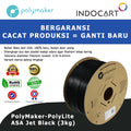 3D Printer FILAMENT PolyMaker PolyLite ASA Superior Weather and UV Resistance-JetBlack 1.75mm-3Kg