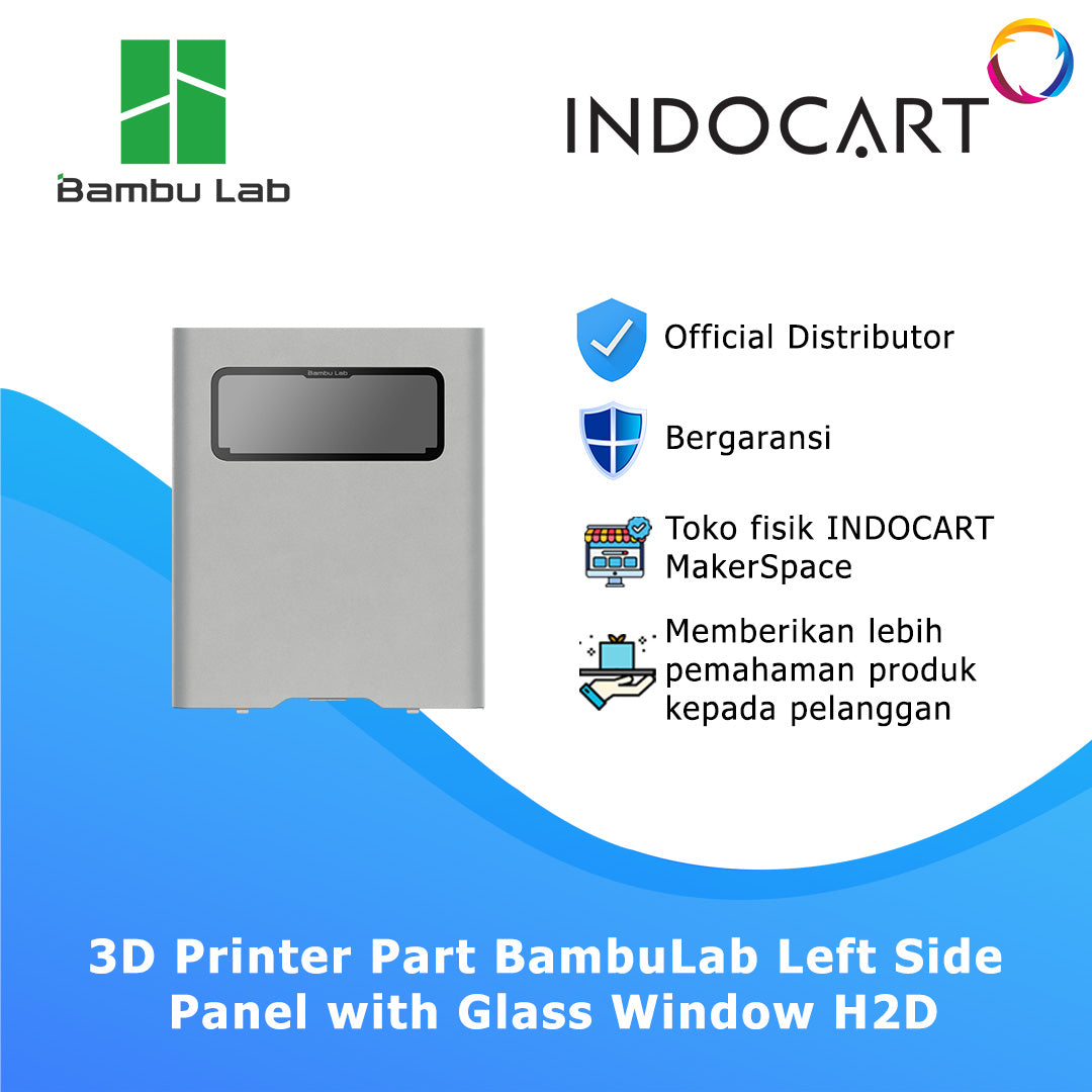 3D Printer Parts BambuLab Left Side Panel with Glass Window BambuLab H2D