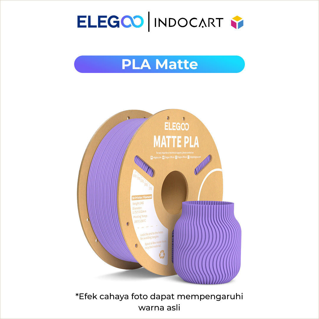 3D Printer Filament Elegoo PLA Matte Colored 1.75mm 1Kg