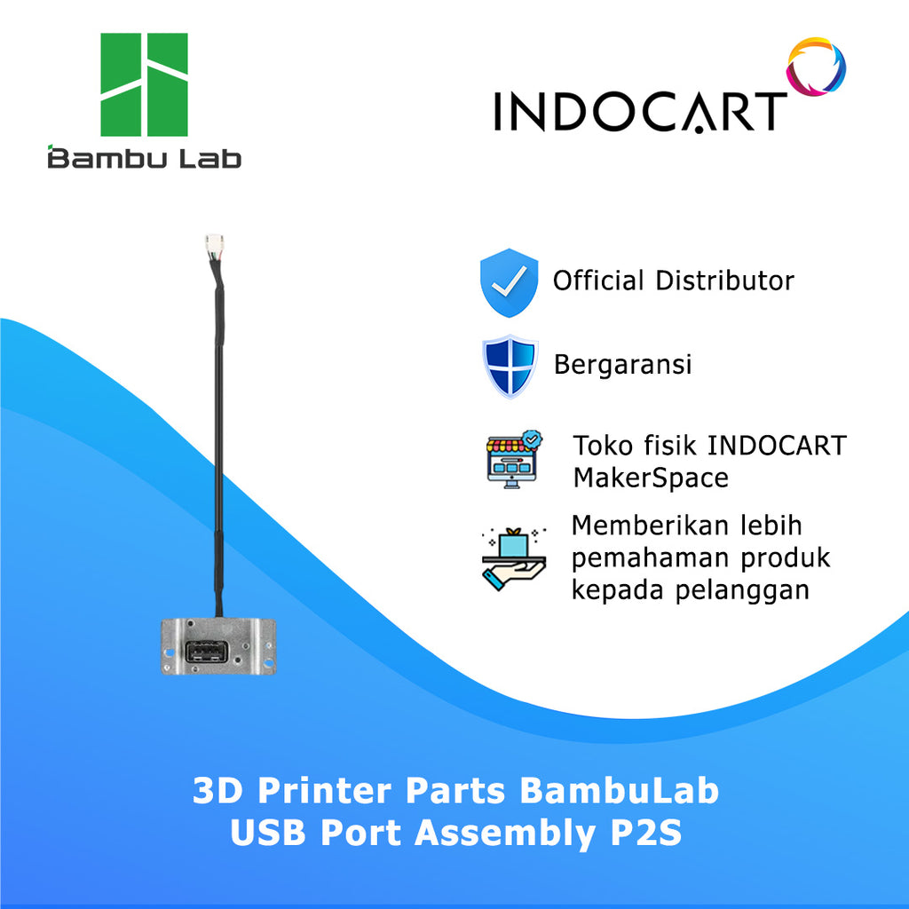 3D Printer Parts BambuLab USB Port Assembly BambuLab P2S