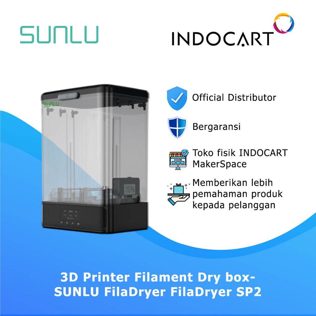 3D Printer Filament Dry Box SUNLU FilaDryer S2 360° Surround Heating with Touchscreen Control Monitor