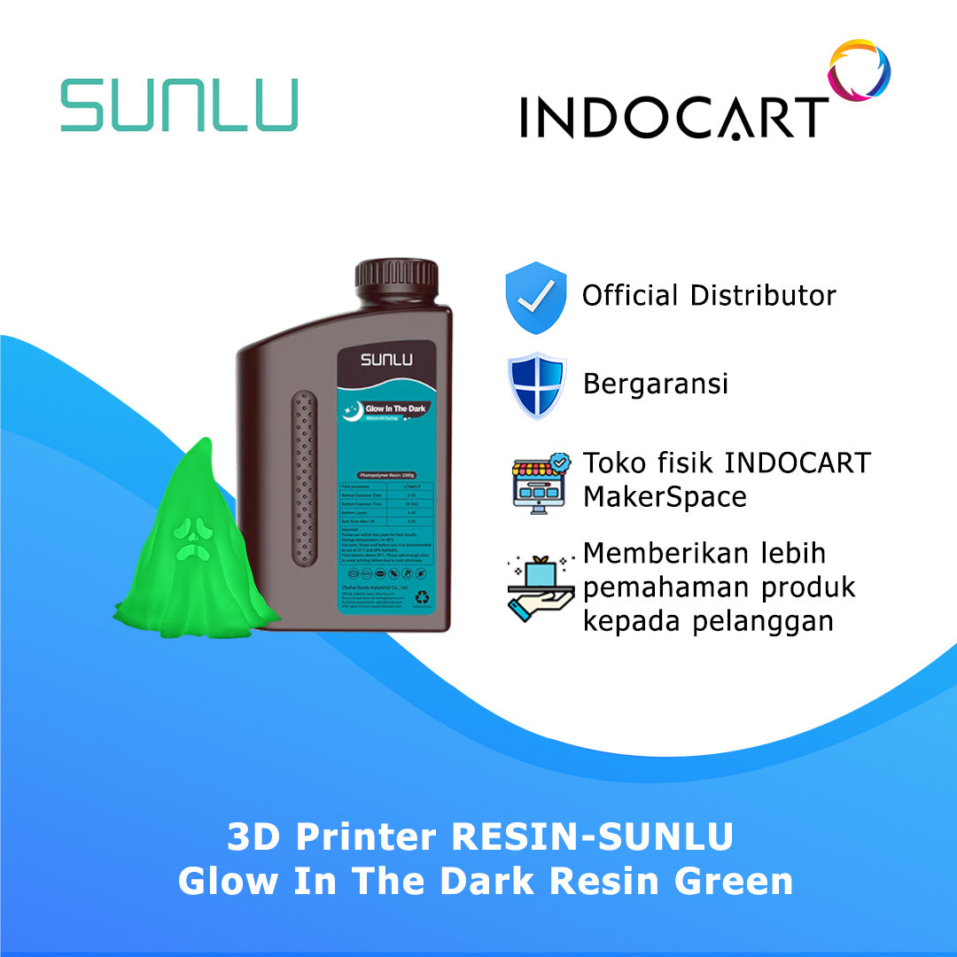 3D Printer Resin SUNLU Glow In The Dark Absorbing UV/Light Sources 1Kg
