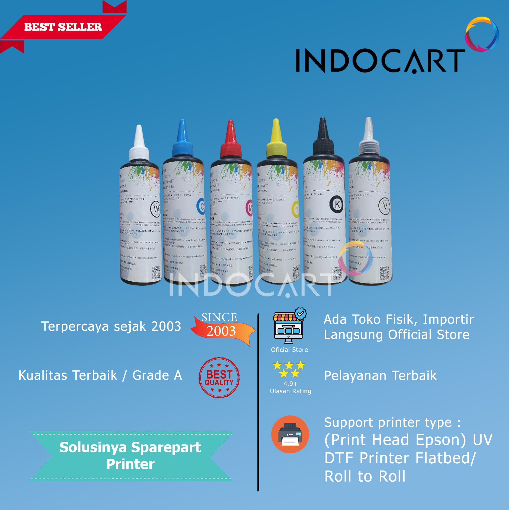 Tinta UV DTF Epson Direct Transfer Film Premium Ink-Soft 250ml
