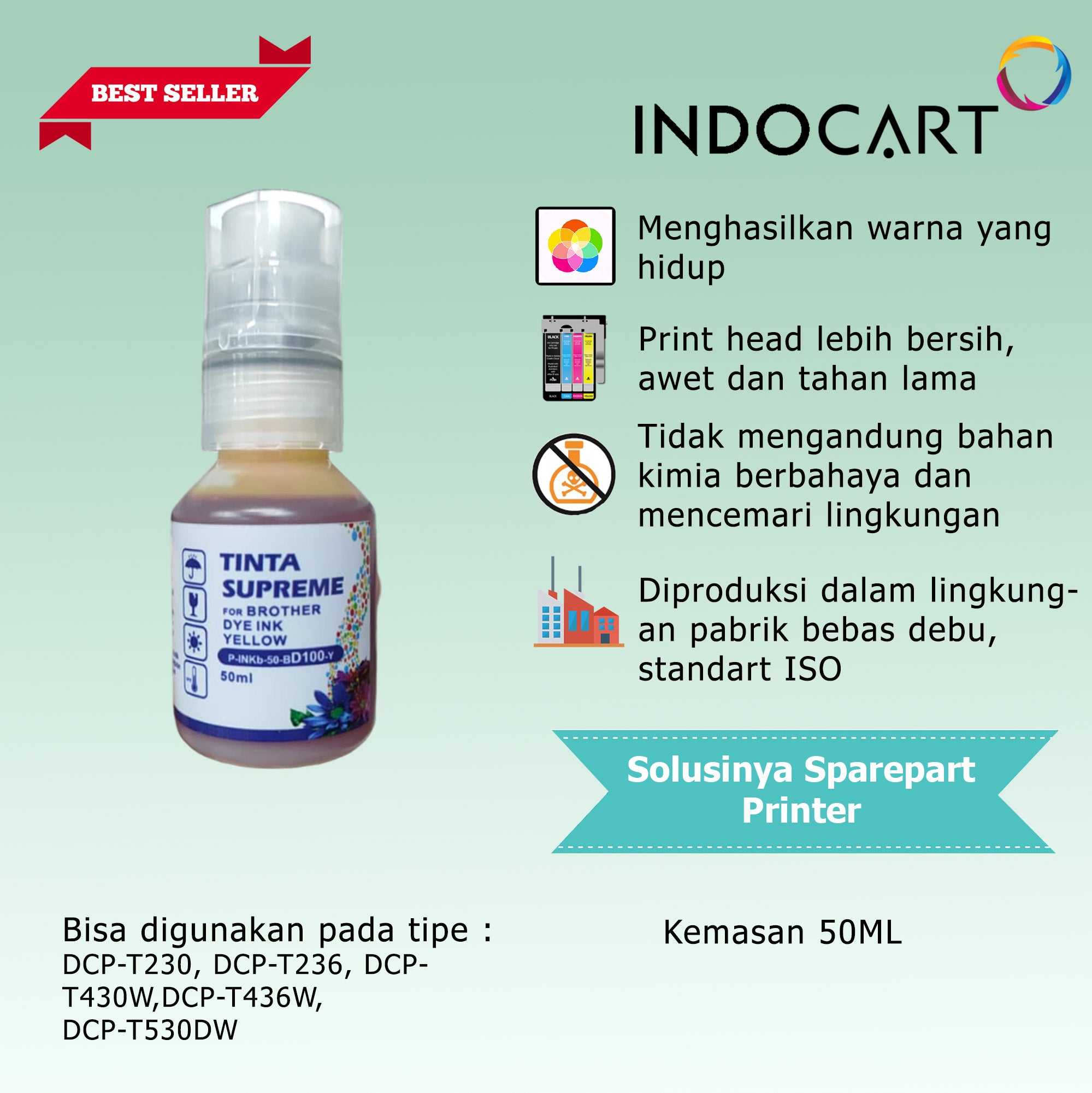 Tinta Supreme BTD60BK BT5000 Compatible Dye Ink-DCP T720DW T520W T220 T420W T426W