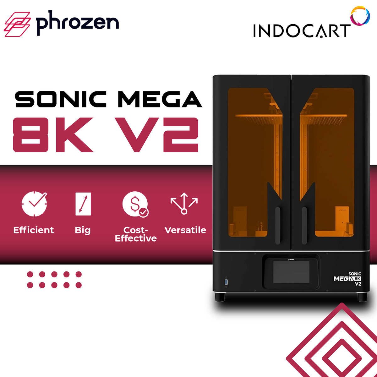 3D Printer Phrozen Sonic Mega 8K V2 15inch LCD Large Format Industrial 3D Printer Resin