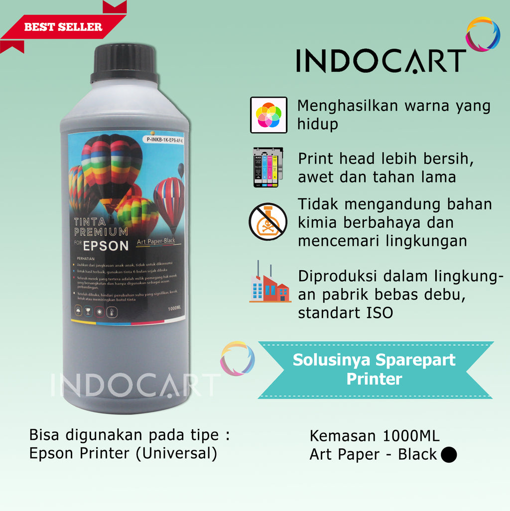 IndoCart Tinta Refill Premium Printer Epson-Art Paper Ink-1kg