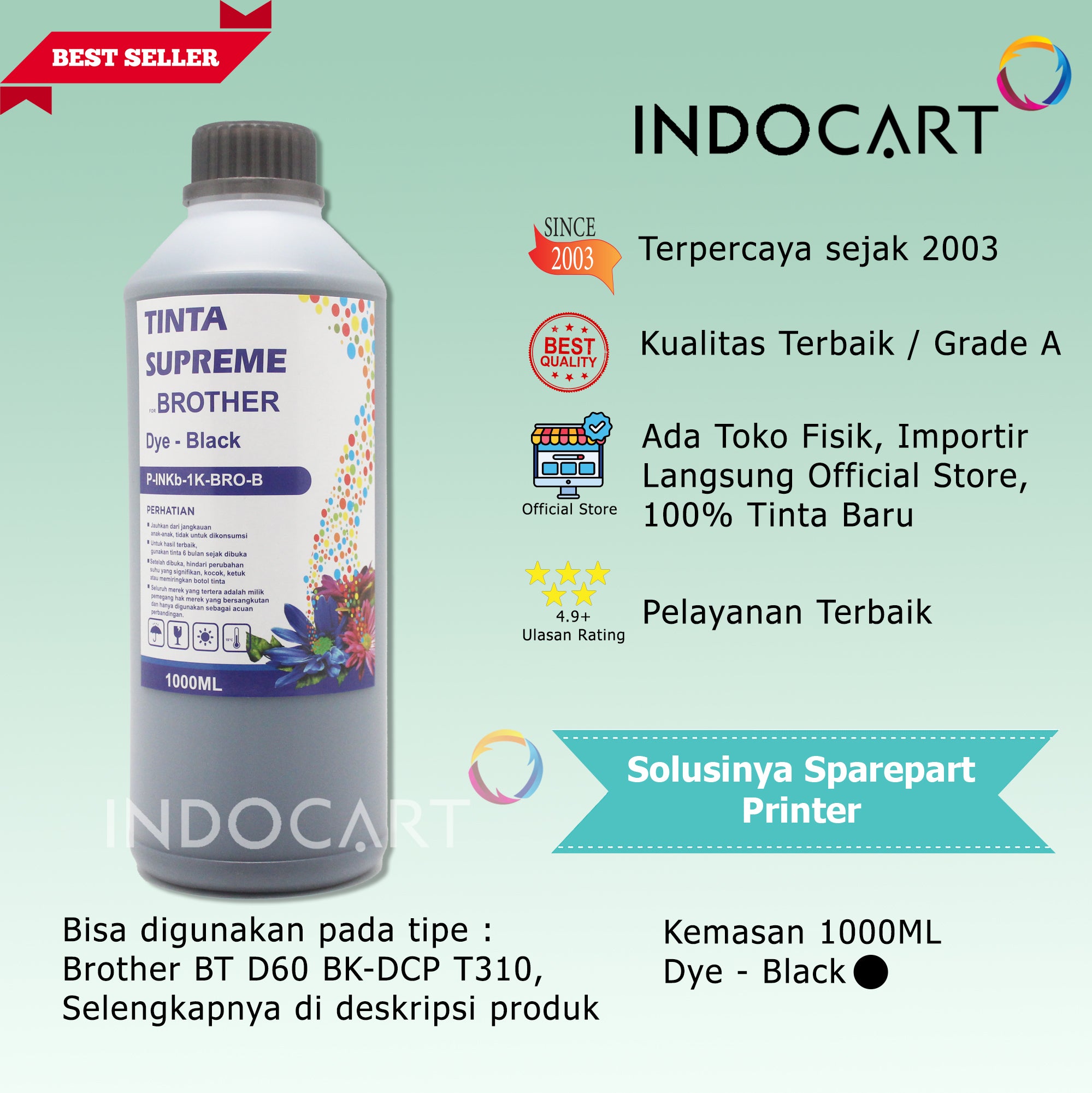 Tinta Refill Printer-1kg Supreme-Dye Color