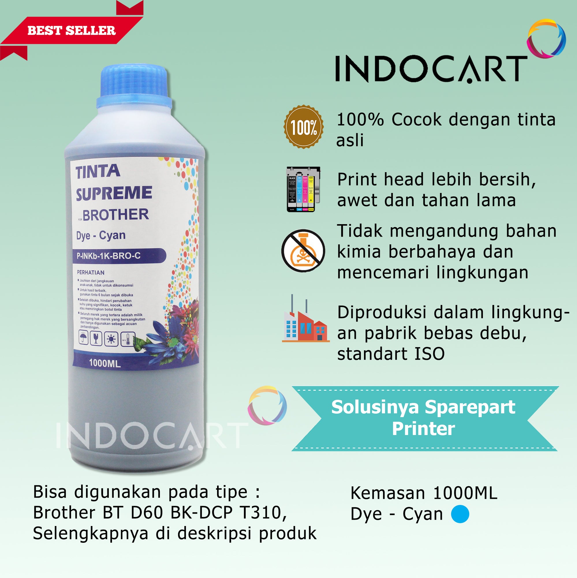 Tinta Refill Printer-1kg Supreme-Dye Color
