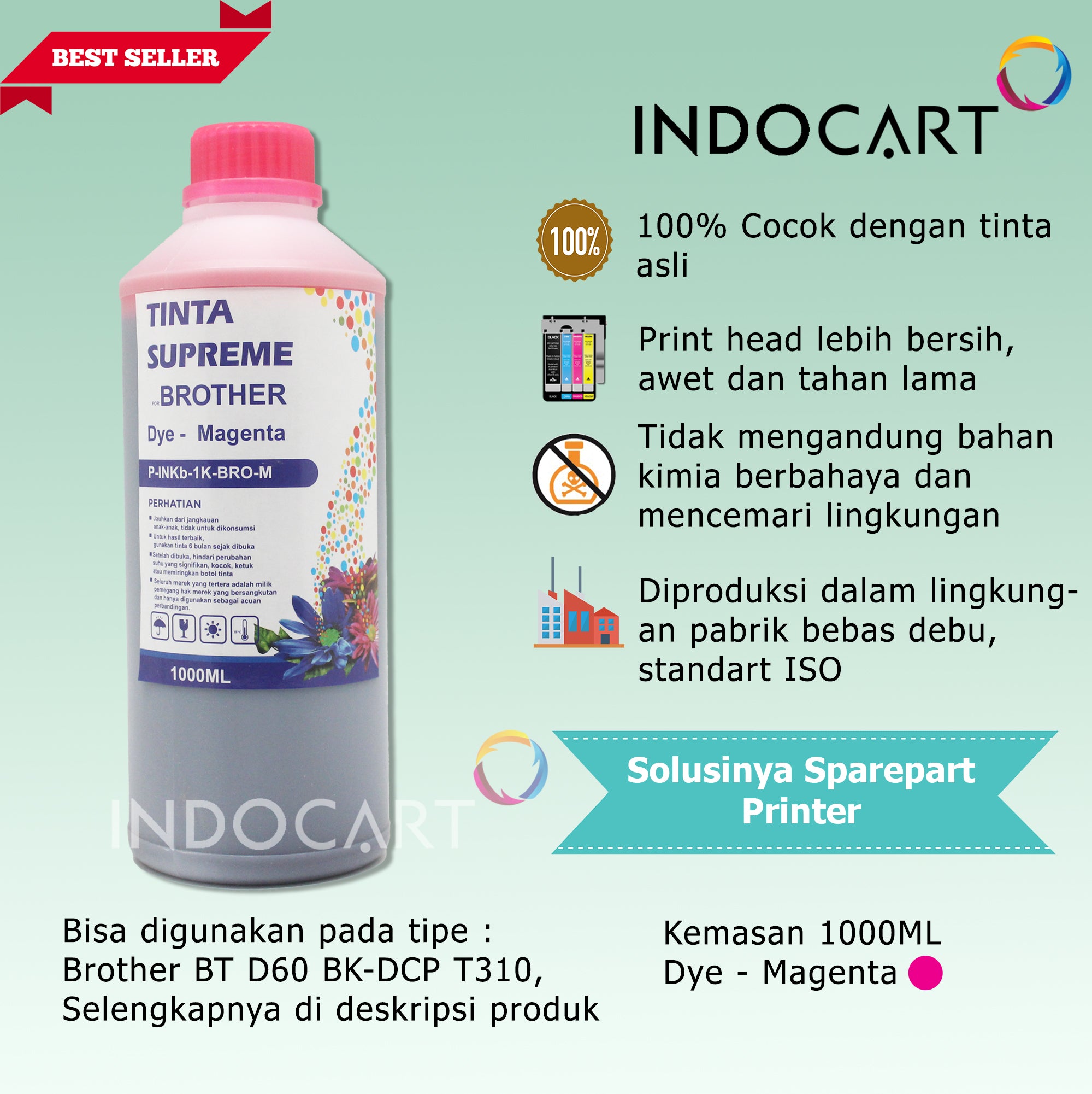 Tinta Refill Printer-1kg Supreme-Dye Color