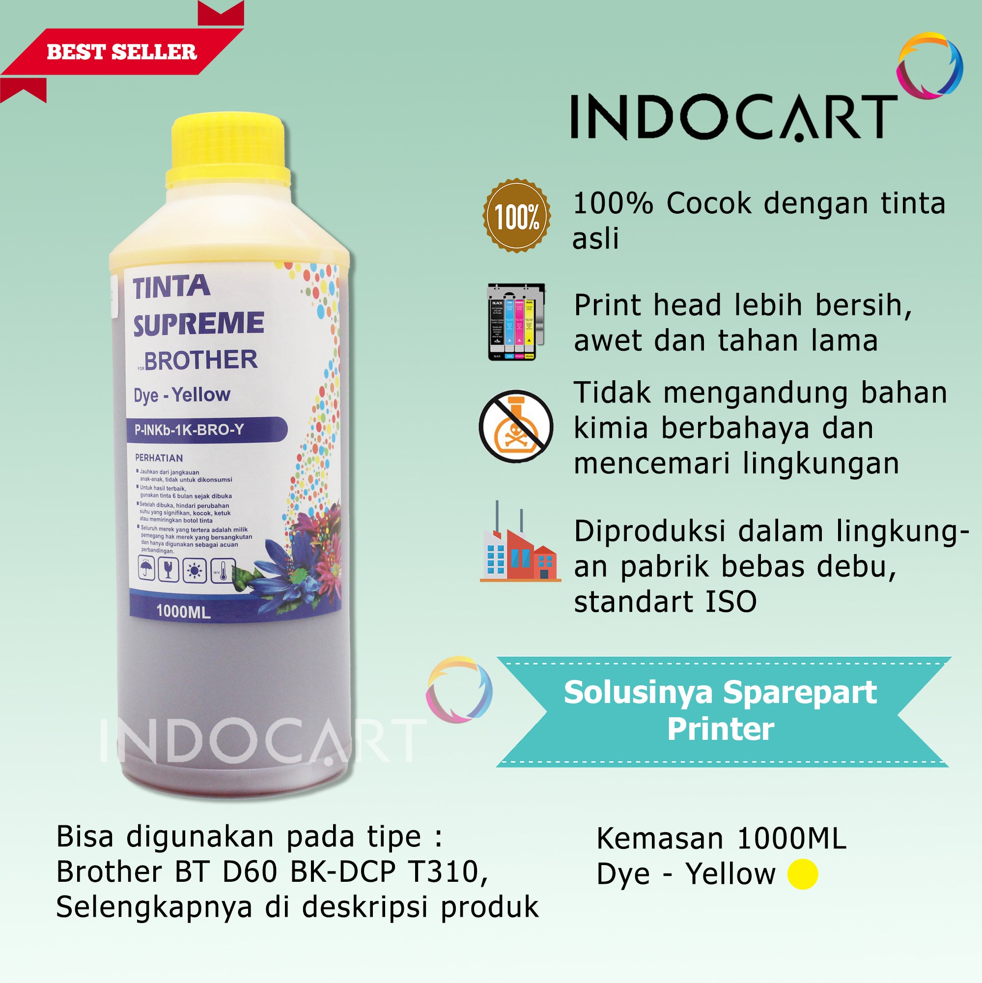 Tinta Refill Printer-1kg Supreme-Dye Color