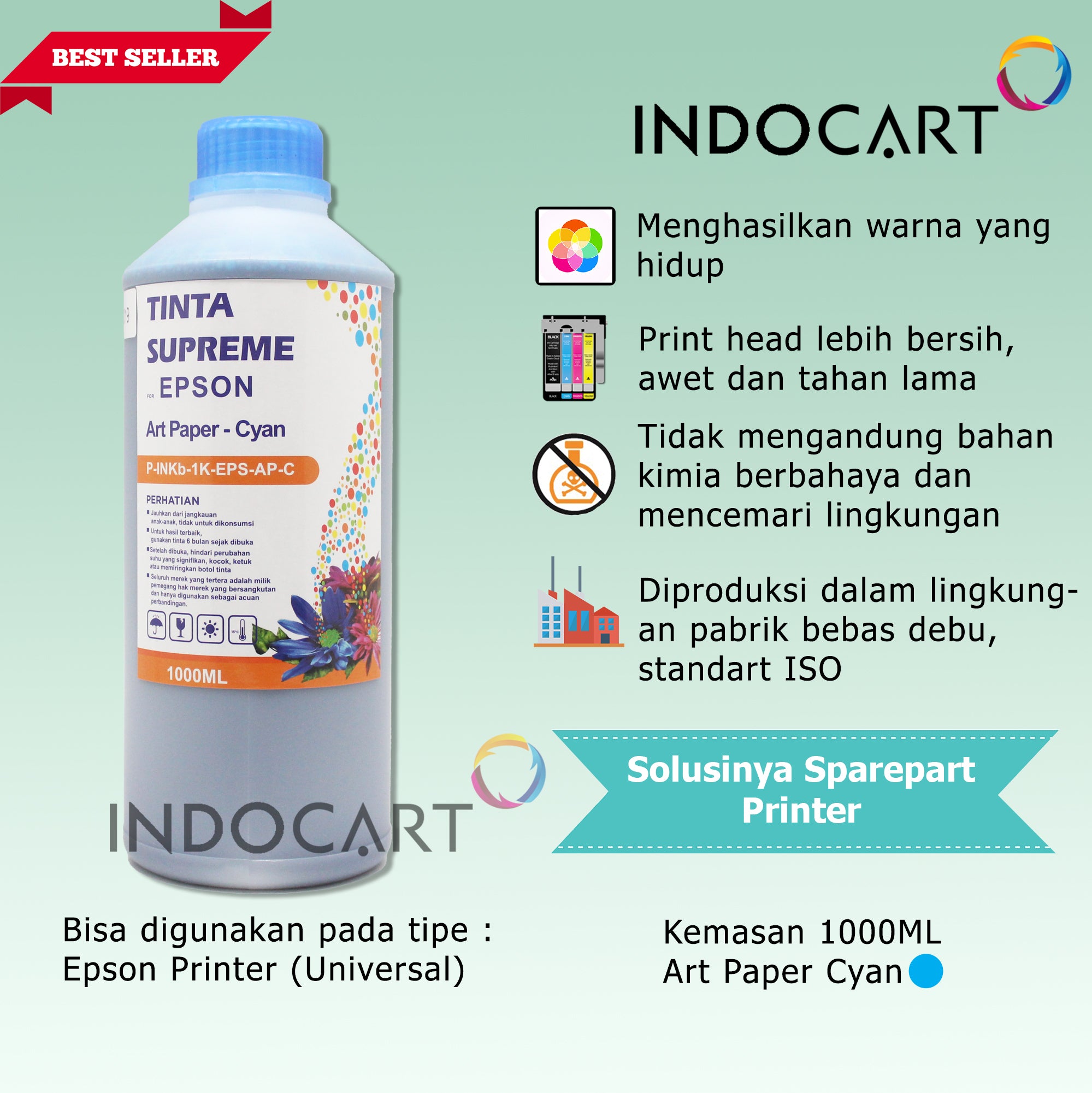IndoCart Tinta Refill Printer Epson-Art Paper Ink-1kg
