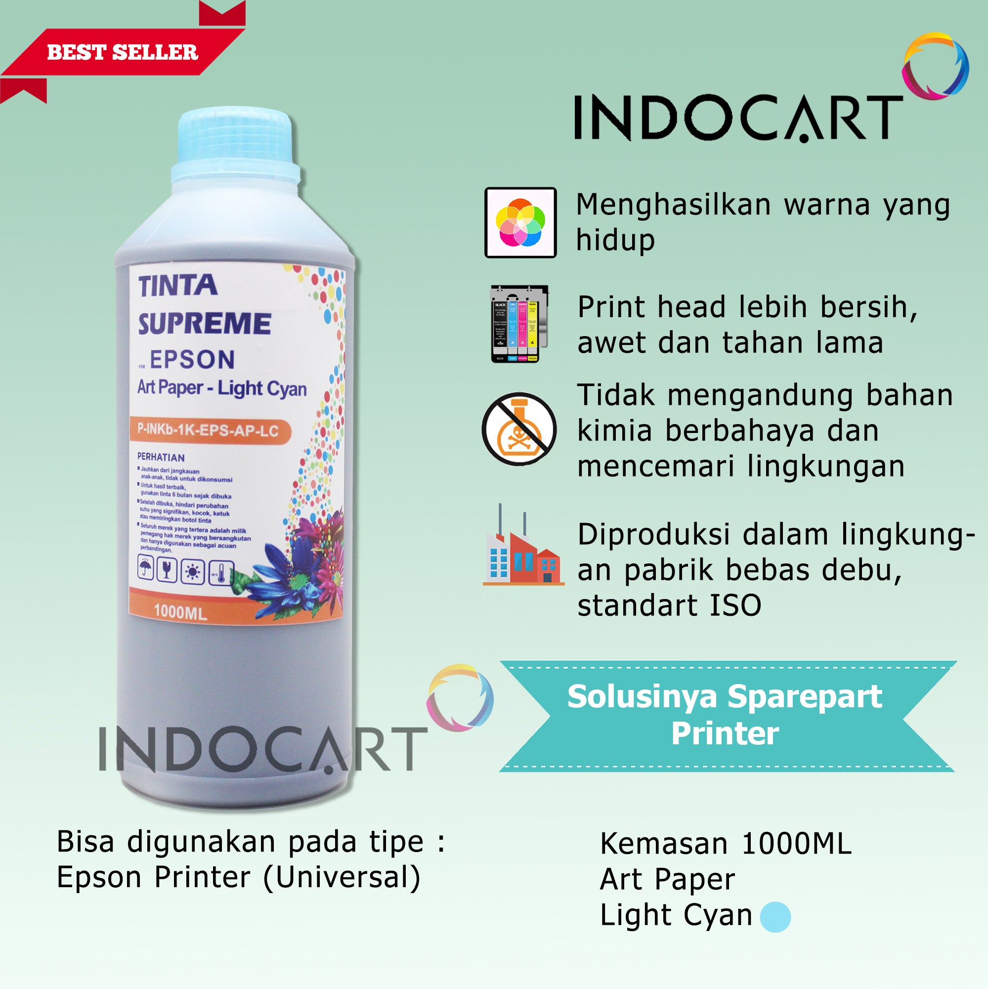 IndoCart Tinta Refill Printer Epson-Art Paper Ink-1kg