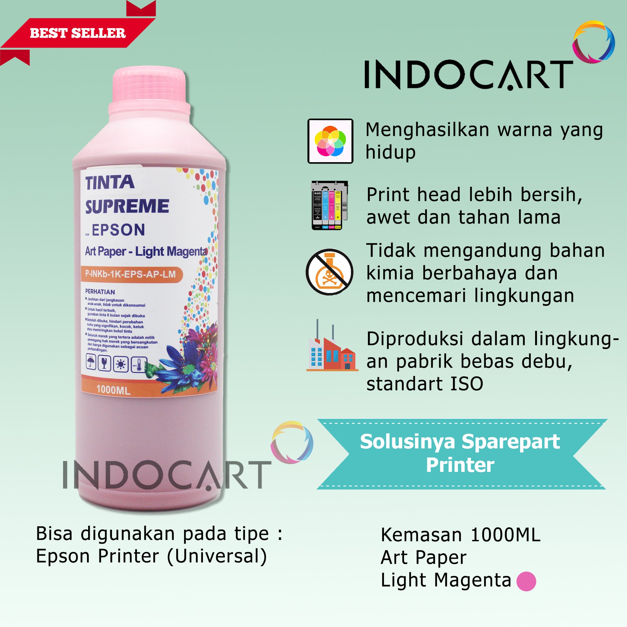 IndoCart Tinta Refill Printer Epson-Art Paper Ink-1kg