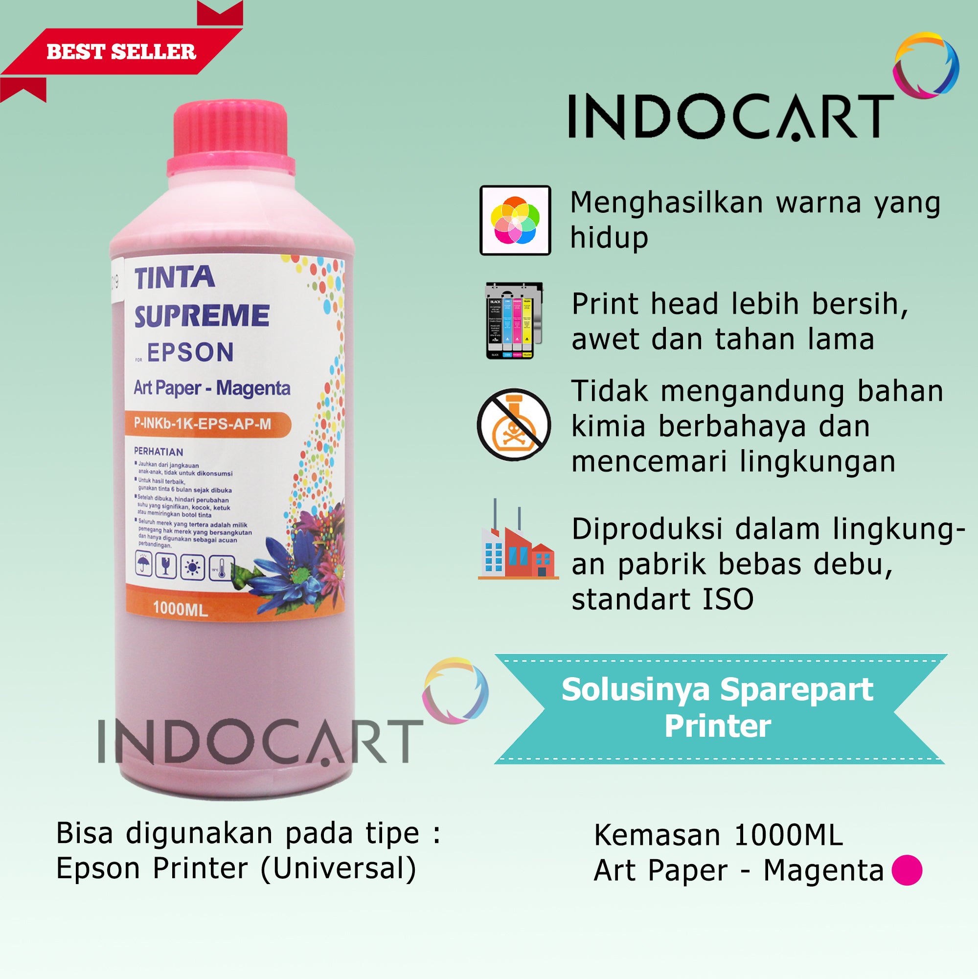 IndoCart Tinta Refill Printer Epson-Art Paper Ink-1kg