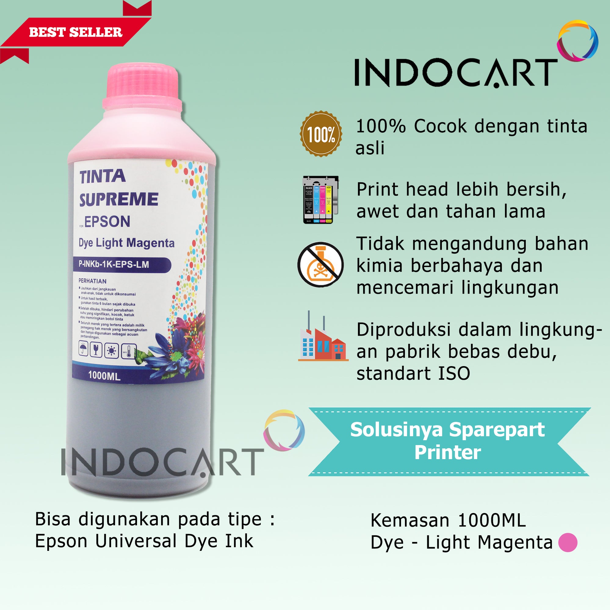 Tinta Supreme (1kg) Epson-Dye Black
