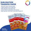 IndoCart Sublimation Transfer Paper-100gr-A4-100s