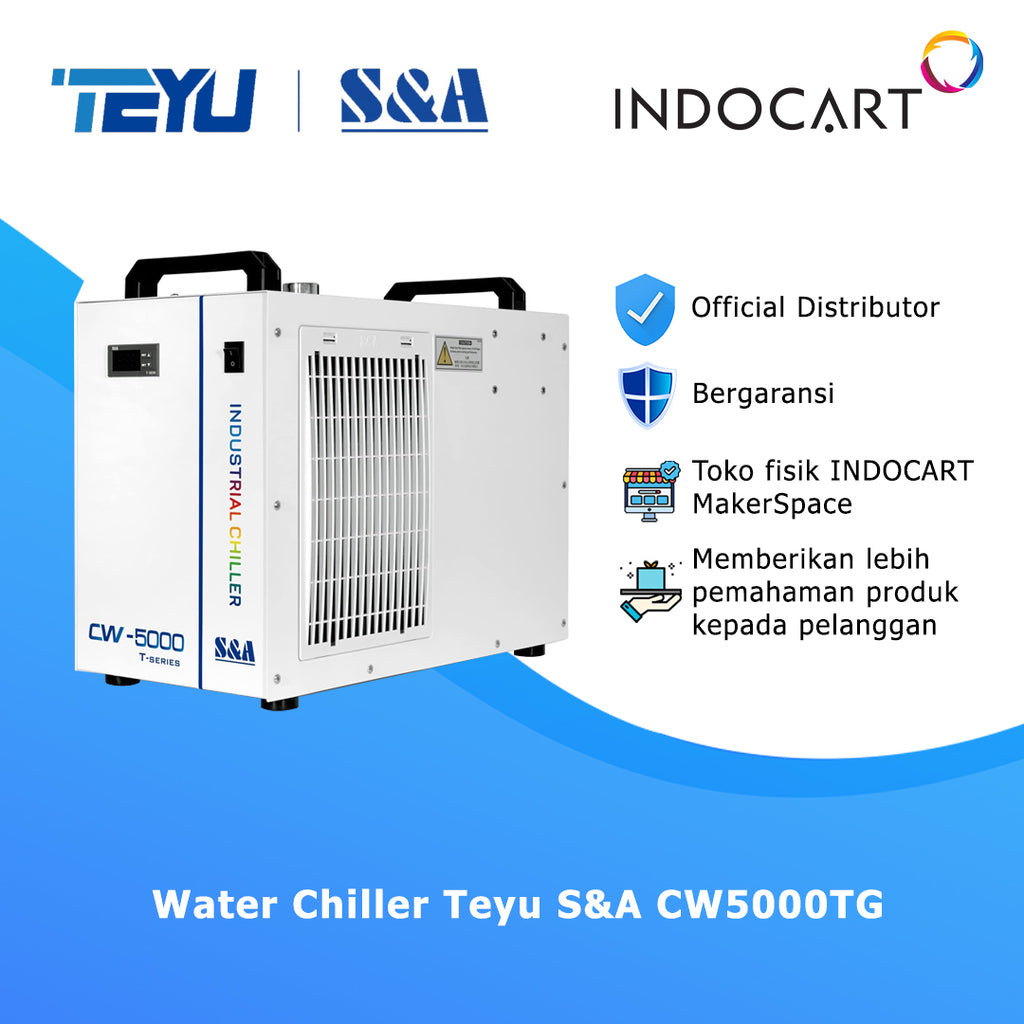Original Industrial Water Chiller S&A TeYu CW5000 750W for Co2 Laser Engraving Cutting Machine