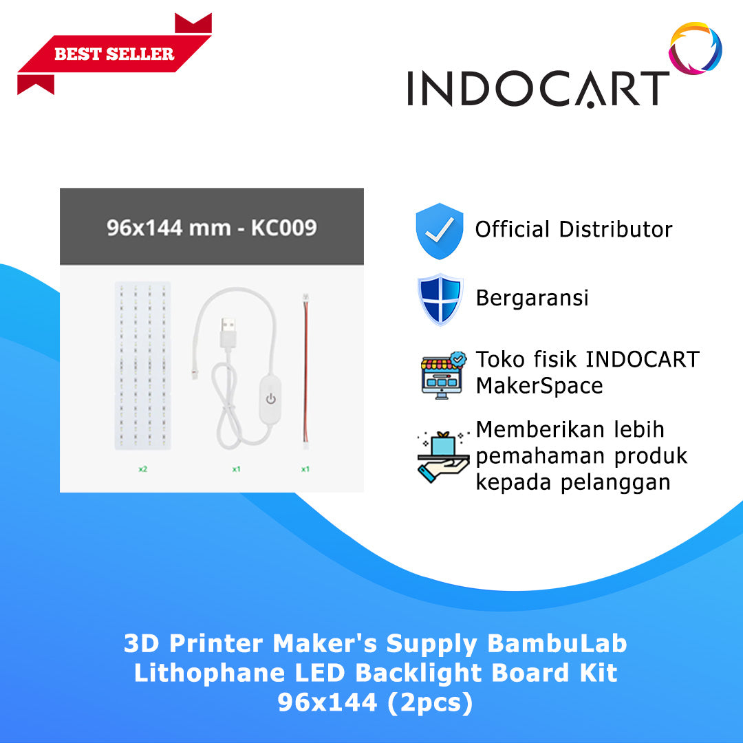 3D Printer Maker's Supply Model Lithophane LED Backlight Board Kit 96x144 2Pcs