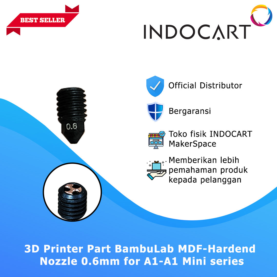 3D Printer Parts BambuLab MDF Hardened Nozzle M1-M2 Pro Series BambuLab A1 Series