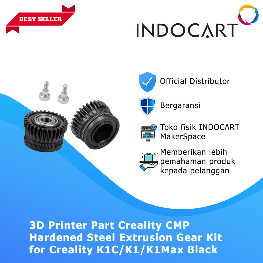 3D Printer Parts Creality Compatible Hardened Steel Extrusion Gear Kit for Creality K1C/K1/K1Max