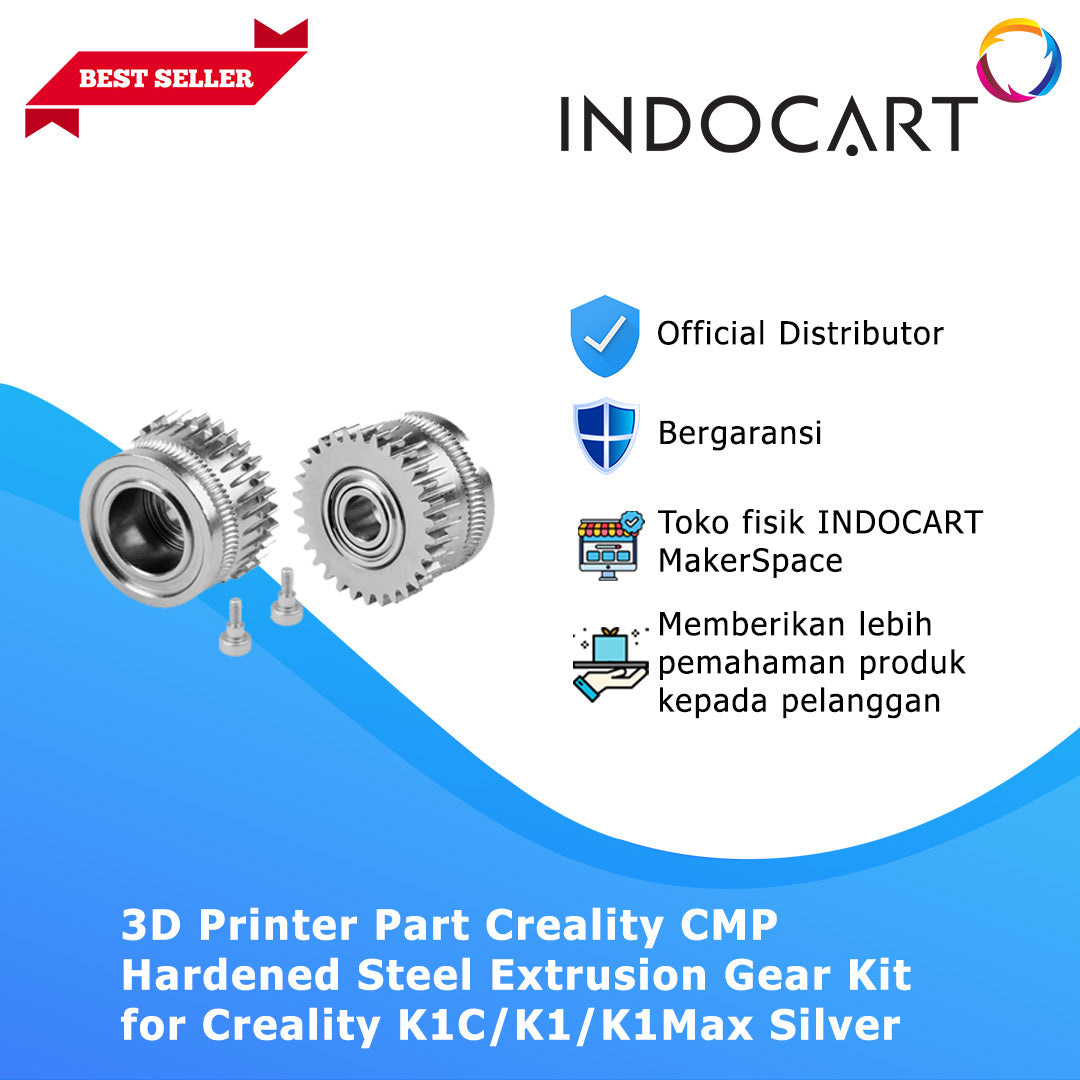 3D Printer Parts Creality Compatible Hardened Steel Extrusion Gear Kit for Creality K1C/K1/K1Max