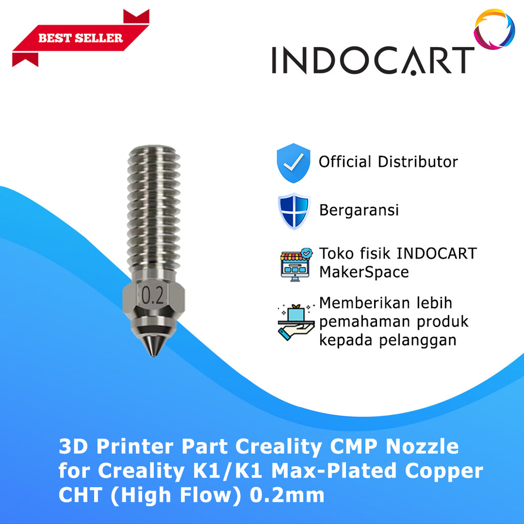3D Printer Parts Creality Compatible Plated Copper CHT High Flow Nozzle Creality K1/K1 Max