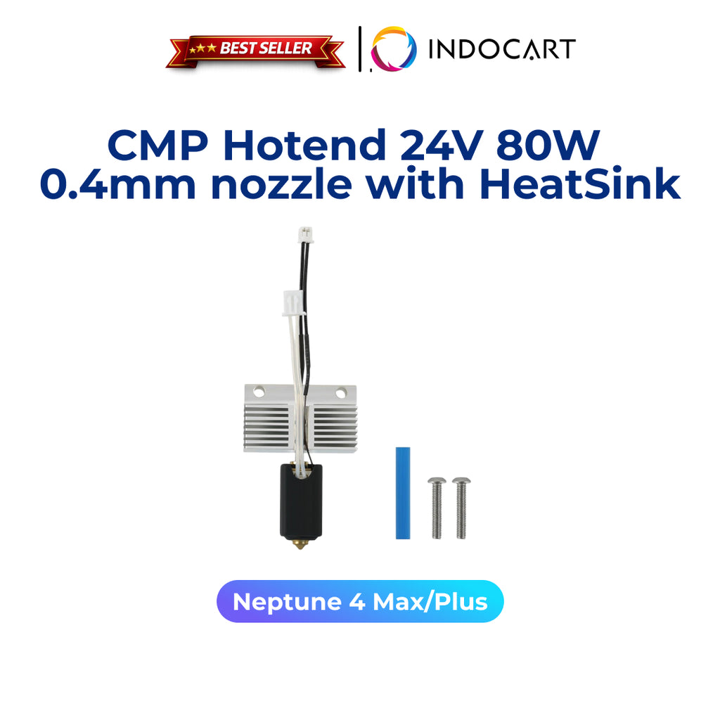 3D Printer Parts Elegoo CMP Hotend 24V 80W 0.4mm nozzle with HeatSink Elegoo Neptune 4Max/Plus