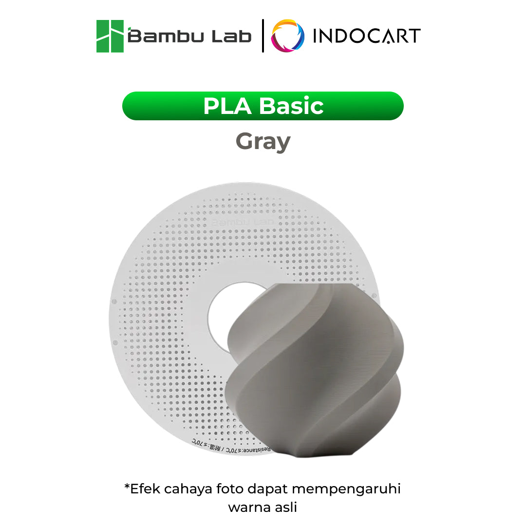 3D Printer Filament BambuLab PLA Basic Optimized Affordability Filament with Spool 1.75mm 1Kg